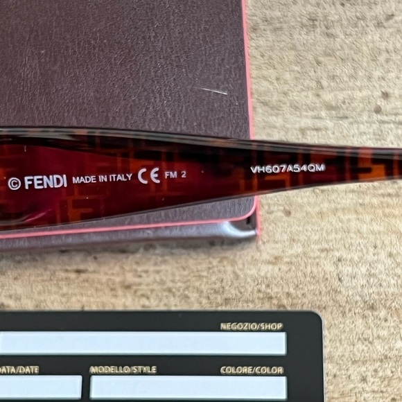 FENDI F is FENDI FF 55mm Havana Cat Eye Sunglasses - Picture 14 of 14